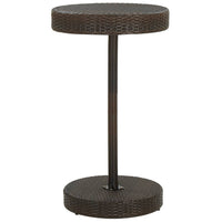 Thumbnail for Gartentisch Braun 60,5x106 cm Poly Rattan