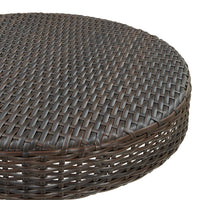 Thumbnail for Gartentisch Braun 60,5x106 cm Poly Rattan