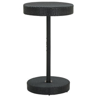 Thumbnail for Gartentisch Schwarz 60,5x106 cm Poly Rattan