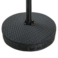 Thumbnail for Gartentisch Schwarz 60,5x106 cm Poly Rattan