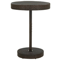 Thumbnail for Gartentisch Braun 75,5x106 cm Poly Rattan