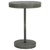 Thumbnail for Gartentisch Grau 75,5x106 cm Poly Rattan