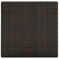 Thumbnail for Garten-Bartisch Braun 60,5x60,5x110,5 cm Poly Rattan
