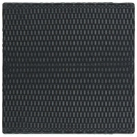 Thumbnail for Garten-Bartisch Schwarz 60,5x60,5x110,5 cm Poly Rattan
