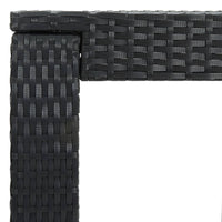 Thumbnail for Garten-Bartisch Schwarz 60,5x60,5x110,5 cm Poly Rattan