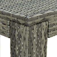 Thumbnail for Garten-Bartisch Grau 100x60,5x110,5 cm Poly Rattan