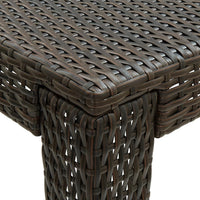 Thumbnail for Garten-Bartisch Braun 140,5x60,5x110,5 cm Poly Rattan