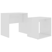 Thumbnail for Couchtisch-Set Weiß 48x30x45 cm Holzwerkstoff