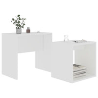 Thumbnail for Couchtisch-Set Weiß 48x30x45 cm Holzwerkstoff
