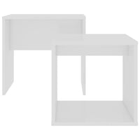 Thumbnail for Couchtisch-Set Weiß 48x30x45 cm Holzwerkstoff