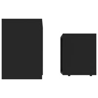 Thumbnail for Couchtisch-Set Schwarz 48x30x45 cm Holzwerkstoff