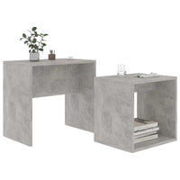 Thumbnail for Couchtisch-Set Betongrau 48x30x45 cm Holzwerkstoff
