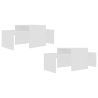 Thumbnail for Couchtisch-Set Weiß 100x48x40 cm Holzwerkstoff