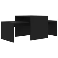 Thumbnail for Couchtisch-Set Schwarz 100x48x40 cm Holzwerkstoff