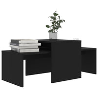 Thumbnail for Couchtisch-Set Schwarz 100x48x40 cm Holzwerkstoff