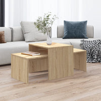 Thumbnail for Couchtisch-Set Sonoma-Eiche 100x48x40 cm Holzwerkstoff