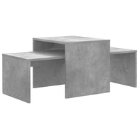 Thumbnail for Couchtisch-Set Betongrau 100x48x40 cm Holzwerkstoff