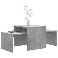 Thumbnail for Couchtisch-Set Betongrau 100x48x40 cm Holzwerkstoff