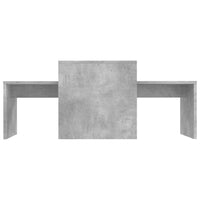 Thumbnail for Couchtisch-Set Betongrau 100x48x40 cm Holzwerkstoff