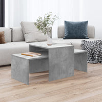 Thumbnail for Couchtisch-Set Betongrau 100x48x40 cm Holzwerkstoff