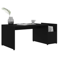 Thumbnail for Couchtisch Schwarz 90x45x35 cm Holzwerkstoff