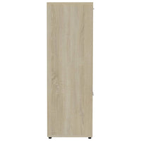 Thumbnail for Bücherregal Weiß Sonoma-Eiche 90x30x90 cm Holzwerkstoff