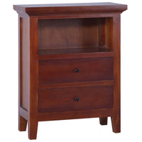 Thumbnail for Beistellschrank Klassisch Braun 60x30x75cm Massivholz Mahagoni