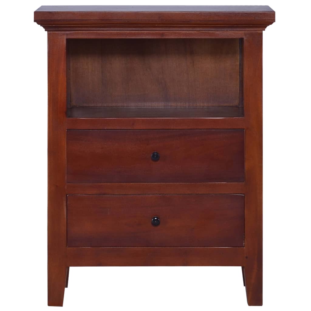 Beistellschrank Klassisch Braun 60x30x75cm Massivholz Mahagoni