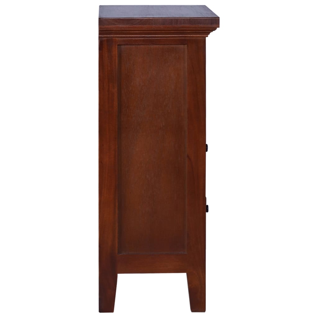 Beistellschrank Klassisch Braun 60x30x75cm Massivholz Mahagoni