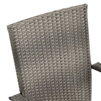 Thumbnail for Gartenstühle Stapelbar 4 Stk. Grau Poly Rattan