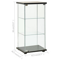 Thumbnail for Vitrinenschrank Hartglas Schwarz
