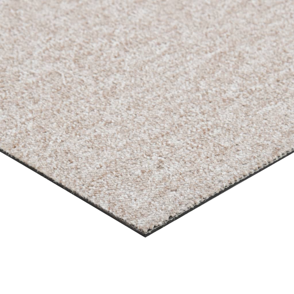 Teppichfliesen 20 Stk. 5 m² 50x50 cm Hellbeige