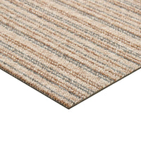 Thumbnail for Teppichfliesen 20 Stk. 5 m² 50x50 cm Gestreift Beige