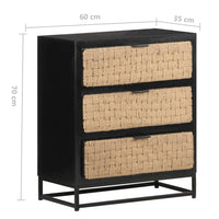 Thumbnail for Sideboard 60x35x70 cm Massivholz Mango