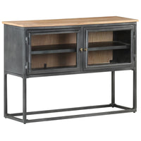 Thumbnail for Sideboard Grau 100x30x70 cm Massivholz Akazie