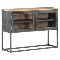 Thumbnail for Sideboard Grau 100x30x70 cm Massivholz Akazie