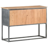 Thumbnail for Sideboard Grau 100x30x70 cm Massivholz Akazie