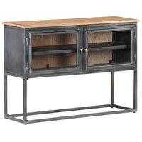Thumbnail for Sideboard Grau 100x30x70 cm Massivholz Akazie