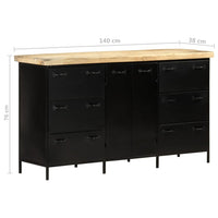 Thumbnail for Sideboard 140x38x76 cm Raues Mangoholz