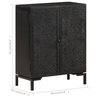 Thumbnail for Sideboard 60x30x76 cm Massivholz Mango