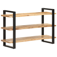 Thumbnail for Sideboard mit 3 Regalböden 120x40x75 cm Raues Mangoholz