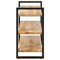 Thumbnail for Sideboard mit 3 Regalböden 120x40x75 cm Raues Mangoholz