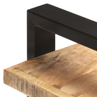 Thumbnail for Sideboard mit 3 Regalböden 120x40x75 cm Raues Mangoholz