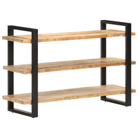 Thumbnail for Sideboard mit 3 Regalböden 120x40x75 cm Raues Mangoholz
