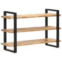 Thumbnail for Sideboard mit 3 Regalböden 120x40x75 cm Raues Mangoholz
