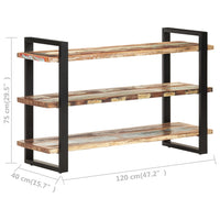 Thumbnail for Sideboard mit 3 Regalböden 120x40x75 cm Altholz Massiv