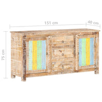 Thumbnail for Sideboard 151x40x75 cm Raues Akazienholz