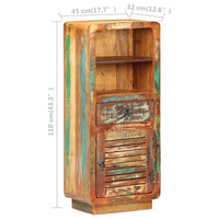 Thumbnail for Highboard 45x32x110 cm Altholz Massiv