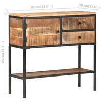 Thumbnail for Sideboard 85x30x80 cm Raues Mangoholz