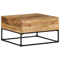 Thumbnail for Couchtisch 68x68x41 cm Raues Mangoholz